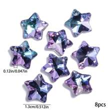 8 peças 13mm pingentes de cristal austríaco em forma de estrela encantos de cristal brilhantes de alta qualidade para fazer joias faça você mesmo colar exclusivo brincos acessórios suncather