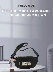 peach tree 1 件桃树简约纯色字母印花可调节肩带拉链开合胸包和腰包，休闲日常穿着，运动，旅行，街头风格，轻便，防水，多隔层圣诞男士包度假旅行必需品黑色包假日必需品包腰包包夏季返校腰带夏季包春假包包腰包学校用品钱包侧包学生腰带钱包必需品时尚男士包毕业小包身体包男士腰包