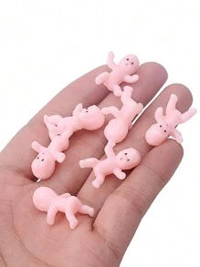 30/60/100pcs Mini Plastic Figurines, Ice Cubes Game, Bath Time, Gender Reveal Party Decor, Birthday Cake Toppers, Party Favors, Wedding, Baking Decoration