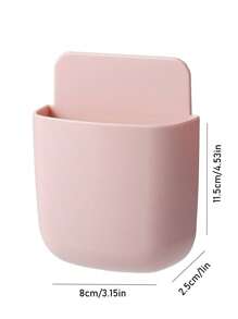 1 pièce Organisateur mural multifonctionnel personnalisé pour téléphone, chargeur, AC, télécommande TV, fournitures de bureau, stylo, table de nuit, bureau, mur, sans perçage, ambiance bohème