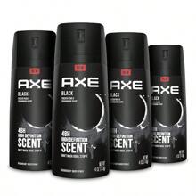 AXE Black Mens Body Spray Deodorant 48hr Odor Protection Frozen Pear & Cedarwood Aluminum Free Deodorant Body Spray, 5 Ounce Pack Of 4 - Multicolor - View 1