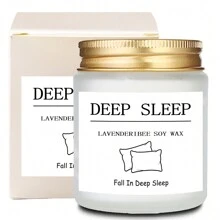 1pc 3.5oz Lavender Scented Candles, AromaRelax Glass Jar Candles, Home Decor, Room Decor, To My Mother, To My Friends, To Myself As A Gift,Valentines-Day Decor Gift