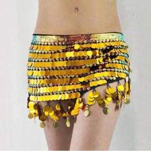 Bohemian Style Oriental Dance Hip Scarf Belt, Dance Costume Sequin Tassel Accessories, Festival Celebrations And Stage Performances, Handmade Unique Style - Multicolor - View 16