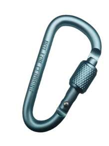 2pcs Outdoor Aluminum Alloy Mountaineering Buckle Fast Hanging 6th Locked Key Chain Backpack Buckle D-Type Wind Rope Buckle With Lock.