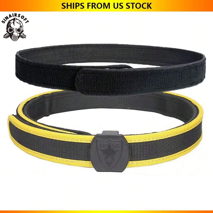 SINAIRSOFT SINAIRSOFT Dual Layer Tactical Belt,IPSC/IDPA /3 Gun/UIT High Speed Shooting Belt,Competition Belts,Heavy Duty Battle Belts