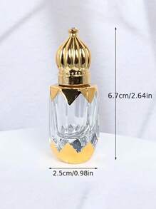 6ml Portable Luxury Glass Perfume Bottle, Suitable For Packing Essential Oils, Perfumes, Eye Creams, Lip Glosses, Travel, Festivals, Parties, Birthdays, Valentine's Day Gifts