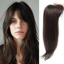 带刘海发夹的发饰，360° 3D 女士覆盖发饰，蓬松发饰，适合头发稀疏的女性，带发饰的刘海夹。非常适合节日、圣诞节和日常使用。送给女朋友的礼物 - 彩色 - 查看 14