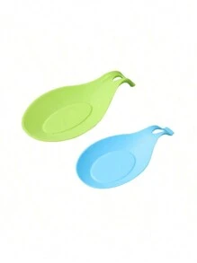 1pc Kitchen Silicone Mat Heat Insulation Pad For Spoon Pot Ladle Placement - Multicolor - View 8