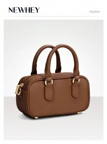 NEWHEY 复古轻便、商务休闲、复古 PU 适合少女、女大学生、新秀和白领人士，非常适合办公室、大学、工作、商务、通勤、户外、旅行、郊游、简约风格复古女士包，女士包优雅、奢华