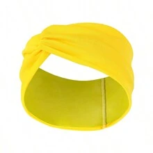 Europa und USA Mode breite Kante Stirnband verknotetes Kreuz Stirnband zweifarbiges Stirnband Krone Haarschmuck, Turban Stirnband, Schweißband