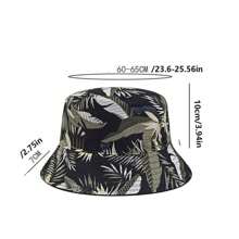 Chapéu de balde de cabeça grande com estampa dupla face para adultos, chapéus de balde para mulheres, chapéus de balde de praia para homens e mulheres, chapéu de guarda-sol de verão ao ar livre