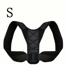 1 Piece Of Men's And Women's Posture Corrector, Outdoor Running Fitness Corrector With Adjustable Upper Back Support Collarbone, Providing Comfortable Neck And Shoulder Alignment For Men's And Women's Physical Health. Fixed Upper Back Support Ankle, Back And Shoulder Invisible Underwear, Black