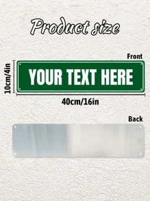 1pc Custom Vintage Street Signs, Customized Signs Outdoor Metal, Custom Street Sign, Create A Sign Customizable, Make Your Own Sign Custom, Summer Holiday