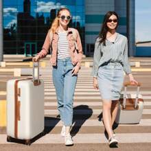 Luggage Sets 3, ABS Hard Shell Lightweight Trolley Travel Suitcase Set With 4 Spinner Wheels TSA Lock For Man Women, 21" + 24" + 28"