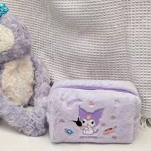 Sanrio 1pc Cute Cinnamonroll And Large Capacity Makeup Bag Japanese Style Simple Cartoon Cosmetic Pouch,For Holiday Beach, Bathroom Collection, Bedroom Collection, Large Capacity