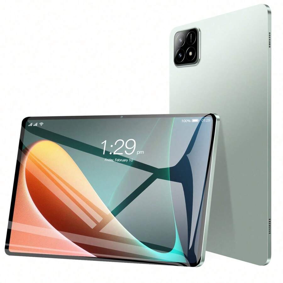 10-Inch Tablet Android 14 Tablet, Octa-Core Tablet, 6GB RAM, 64GB ROM, 128GB Extended, 5000mAh, 1280x800 High Definition Touchscreen, 5 Million Pixels + 8 Million Pixels, WiFi, Dual Cameras - Green - View 1