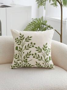 LCUHPCL 1 pièce Taie d'oreiller décorative avec broderie florale, housse de coussin pour la maison, le salon, la chambre à coucher, les fêtes, printemps/été - Multicolore - Voir 5