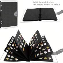 1pc Enamel Pin Collection Display Book - Portable Brooch Organizer With Holes For Collectors, Storage Solution, Jewelry Rolls, Gender Reveal Party, Perfect For Birthdays, Weddings, Parties, The Perfect Gift For Colleagues, Friends, And Family, Back To School