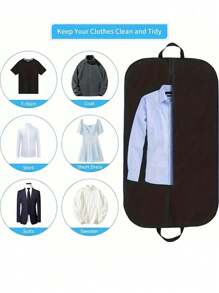 Custodia antipolvere personalizzata, borsa protettiva impermeabile per abiti da sposa, borsa tote antipolvere nera, borsa da viaggio con cerniera, adatta per abiti, vestiti, gonne e cappotti, dimensioni 24 pollici x 40 pollici, borsa porta abiti da viaggio, adatta per abiti, cappotti, t-shirt, giacche, borsa antipolvere per armadio rinforzata, multifunzionale, durevole, bella, riutilizzabile, raffinata, elegante, di alta qualità, ricca di colori, moderna, personalizzabile, unica, raffinata e romantica.