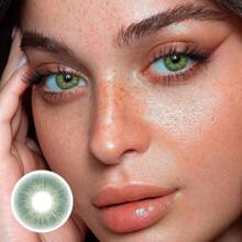 UYAAI UYAAI 1Pair-Enlargement Natural Yearly Disposable Colored Contact Lenses With Big Diameter For Dating Or Daily Wear Party