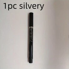 1pc Mirror Marker, 2mm, DIY Reflective Paint Pen Mirror Marker Chrome Gold And Silver Marker Signature Car Styling Art Crafts Pen Liquid Mirror Marker Silver Stone Metal Plastic Paper Model Back To School