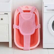 Alfombrilla De Soporte Para Asiento De Baño De Bebé Ajustable - Rosa - Ver 6