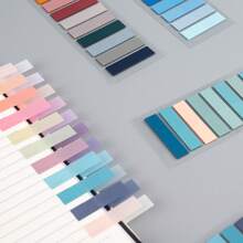 6 piezas/Paquete Etiquetas de carpeta de archivo con pestaña de PET - Multicolor - Ver 3