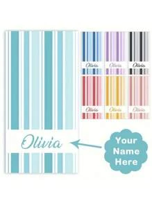 1pc Personalized Ultra-Soft Microfiber Beach Towel, Quick-Drying Microfiber, Customized Name Design, Modern Polyester Fabric, Dreamlike Pattern Rectangle Towel, Suitable For Beach, Yoga And Sports - 250gsm Knitted Fabric - Multicolor - View 16