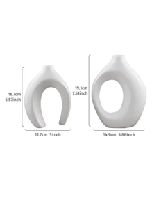 2 piezas Conjunto creativo de pareja para decoración del hogar, Jarrón de combinación de tamaño grande y mediano, Ornamento de mesa interior, Apropiado para decoración interior, Se puede usar en las cuatro estaciones