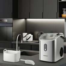 Nugget Countertop Ice Maker With Soft Chewable Pellet Ice Ready In 6 Mins Black/Silver - US B Type Plug(110-127V) - View 4