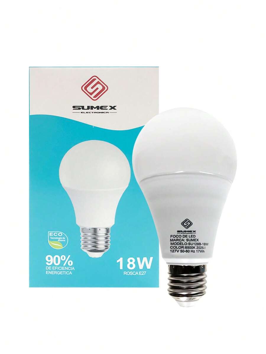 Package 1 18w LED Energy Saving Bulbs E27 1800lm Light Color White