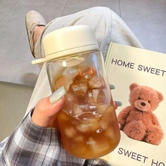 1PC 450 ML Water Bottle Jug For Boys And Girls, Cup With Tea Sieve, Leak-Proof Cup For Outdoor Office, Travel Coffee Cup,