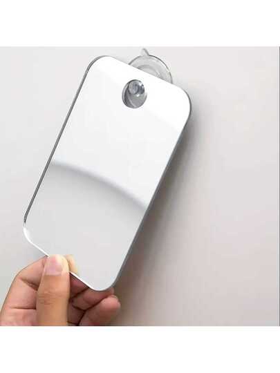 Shatterproof Acrylic Bathroom Mirror, Fogless Shaving Spiegel Men, Suction Cup Hang Wand Mountable Home Best Birthday Graduation Back To School Room Supplies view 4