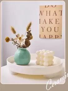 1 Peça, Mini, Vaso de Boca Larga, Vaso Cerâmico, Flores Artificiais para Quarto, Flores Secas Decorativas, Decorações de Mesa, Decorações para Casa, Adereços de Foto