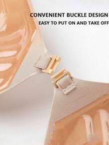 1/2 对隐形无肩带粘性凝胶文胸，3 厘米加厚聚拢，粘性乳房提升胶带，适用于小胸部和乳头遮盖，适合婚纱和礼服 - 彩色 - 查看 7