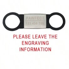 Custom Cat Dog ID Personalized Pet Collar Tag Engraving Charm Name Pendant Bone Necklace Puppy Key Ring Silicone Stainless Steel Pet Accessories