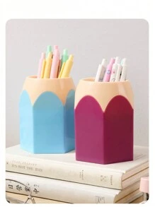 2 chiếc 5 chiếc Giá đựng bút sáng tạo cho học sinh Văn phòng phẩm Thùng đựng bút, Bút văn phòng để bàn Thùng đựng dung tích lớn, Hình dạng đầu bút chì lớn Màu tương phản Hình trụ cảm ứng, Không gian lưu trữ, Phá vỡ sự đơn điệu, Đồ tổ chức văn phòng, Đồ tổ chức để bàn, Đồ tổ chức bút, Lưu trữ bút, Hộp đựng bút, Khay đựng bút chì, Đồ tổ chức để bàn, Giá đựng bút - Nhiều màu - Xem 9