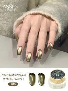 annies 12g Reflective Magnetic Cat Eye Gel Polsih 12 Colors Set Soak Off Varnish Semi Permanent Holographic Flash Cat Eye Gel UV/LED Nail Art Salong 1/12pcs - Nhiều màu - Xem 18