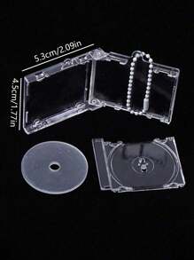 Acrylic Keychain Vinyl Cd Box Star Album Concert Fans Should Support Diy Pendants, Bag Pendants, Headphones Pendants,Mini Cd Box Album Record Pendant Keychain,Diy Acrylic Keychains, Fan-Supported Made Peripheral Commemorative Album Mini Pendants,Birthday Party Gifts - Clear - View 11