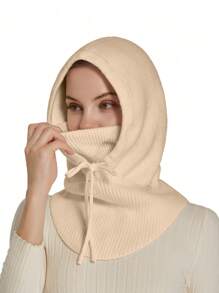 1pc Wool Blend Thick Balaclava, Unisex Cycling Face Mask, Neck Warmer, Ear Warmer Hat, Windproof, Warm For Autumn/Winter - Mask Cap - View 20