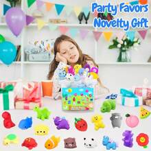 118Pcs Mochi Squishy Toys, Kawaii Squishies, Mini Fidget Toys Bulk , Party Favors Class Prizes Valentines Day Easter Egg Fillers, Christmas Goodies Bag Stuffers (Random)