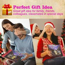 OUR ADVENTURE BOOK A Big Adventure Book 12x12 Inch Scrapbook Photo Album, 60 Pages, 3D Retro Embossed Letter Hardcover Movie Up Travel Journal Memory Book For Couples, Best Friend Gift