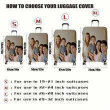 1pc Customized Personalized Photo Luggage Cover, Any Wedding, Family, Friends Image Can Be Printed - Just Provide The Photo Stylish,Fashion,Hipster,Casual,Minimal Chic Personalized,Customized,Custom,Unique Guy,Capsule Wardrobe,Men Basic/Street Style Ideal Gifts For Him Boyfriend,Family,Friends For Birthdays,For Vacation/Holiday,For School/Competition,For Sports/Climbing, Mother's Day Gift - Multicolor - View 7