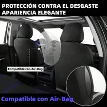 9 Pcs Car Seat Covers, Universal Seat Cushions Compatible With Airbags Accessories. Easy To Remove And Disassemble Easy To Clean. Comfortable And Breathable, Protect The Seat Easy To Become Beautiful. Universal Fit For Most Cars, Trucks, SUVs Or . - 藍色 - 查看 9