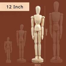 5.5/8/12 Inch Artists Wooden Manikin Jointed Mannequin Perfect For Home Decoration The Human Figure Supplies Drawing Tools - 12 Inch - View 1