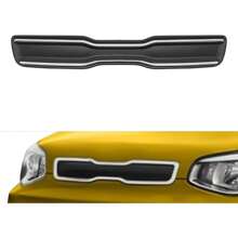 SHZICMY Front Upper Grille Guards Upper Radiator Grille For K-I-A Soul 2014-2016 Black W/Chrome Grille Trim,Direct Replacement - Black - View 3