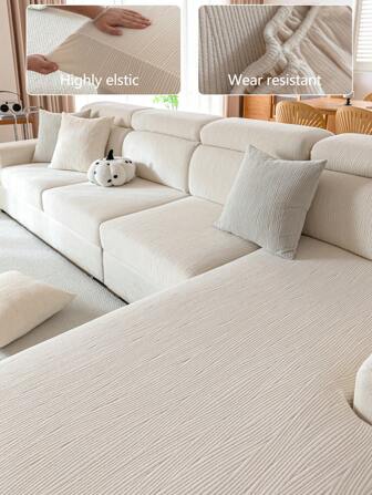 1 buc. Husă de canapea extensibilă, husă de pernă de canapea îngroșată, universală, rezistentă la alunecare, în 4 anotimpuri, lavabilă la mașină, rezistentă la praf, pentru animale de companie, pentru dormitor, birou, sufragerie, canapele în formă de L și 1-2-3-4 locuri