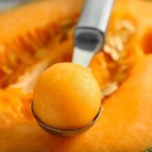1pc Customized Text Stainless Steel Fruit Ball Picker Sundae Spoon Cantaloupe Baller Spoon Ice Cream Digging Tool Watermelon Baller Scoop Ice Cream Ball Spoon Ice Cream Serving Spoon - Multicolor - View 2
