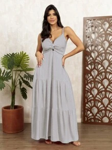 Women's Popcorn Dress - Gris Claro - Ver 1