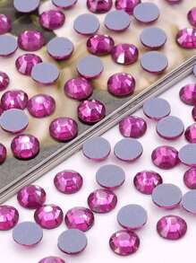 1440pcs/Bag SS12 Multi Color Glass Strass Stone Flatback Hotfix Rhinestones With Glue , 3mm Round Flat Back Hotfix Rhinestone For Clothing Shoes Hats Decoration - SS12(1440pcs/bag) - View 15